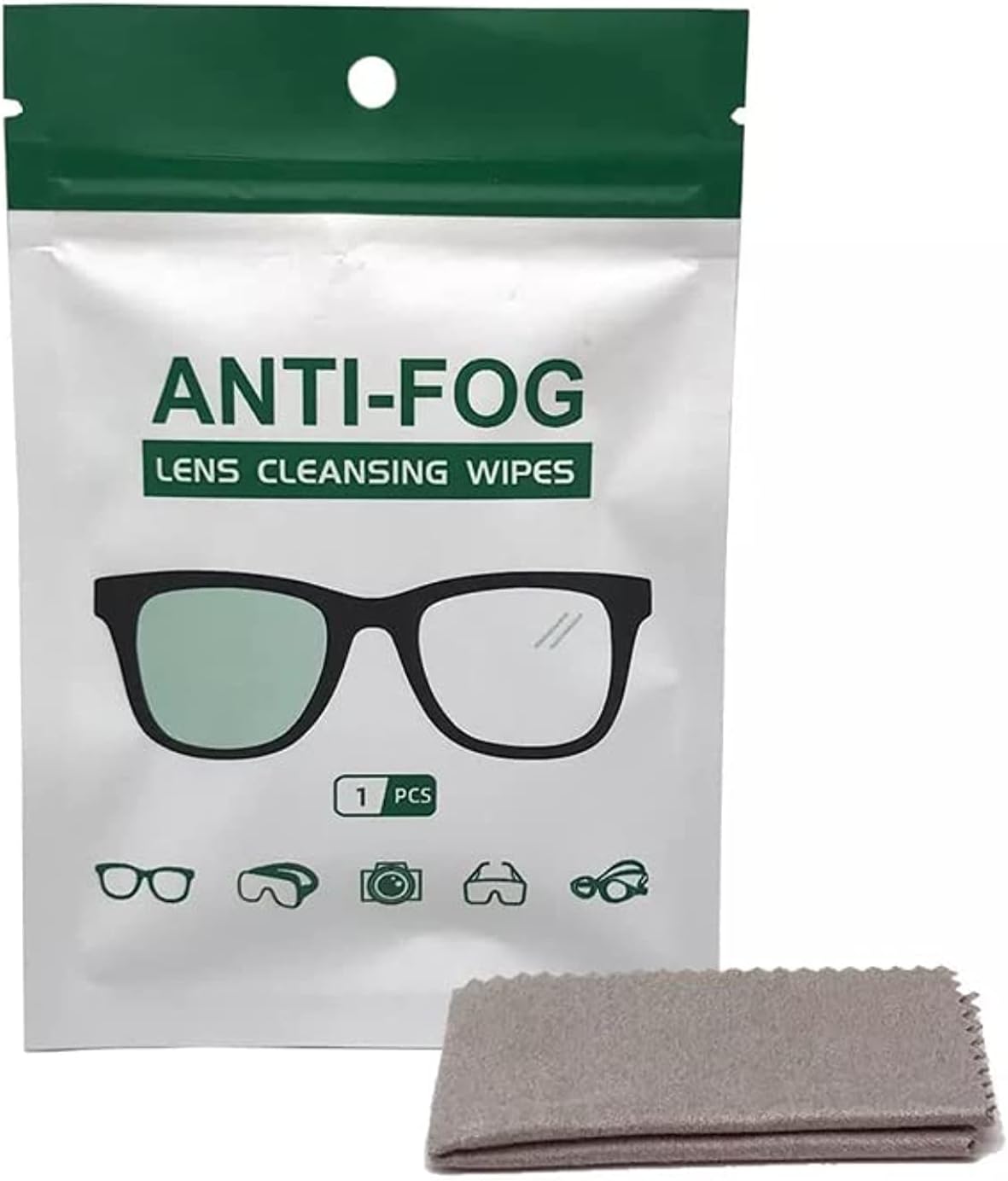 Anti-Fog wipes Microfiber Suede Dry Lens Cleaning cloth, Anti-Fog Up To 24 Hours, Defogger for Eye Glasses, Camera Lens, Mirrors, Swimming Goggles and Windows