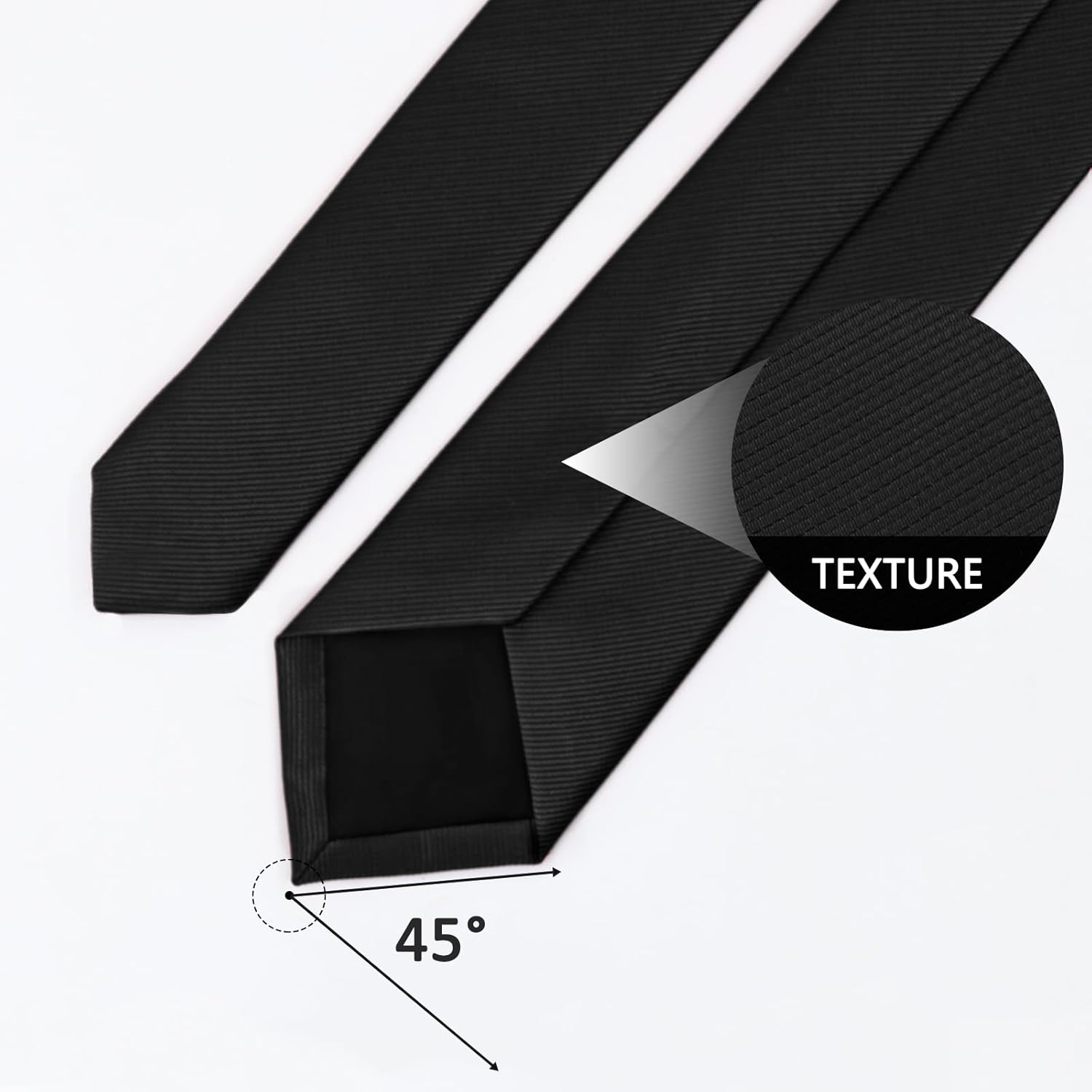 Boys Tie Solid Color Ties for Boy Kids Ties Boys Necktie Self-Tie for Kids School Shirt Graduation (8-14) - Image 5