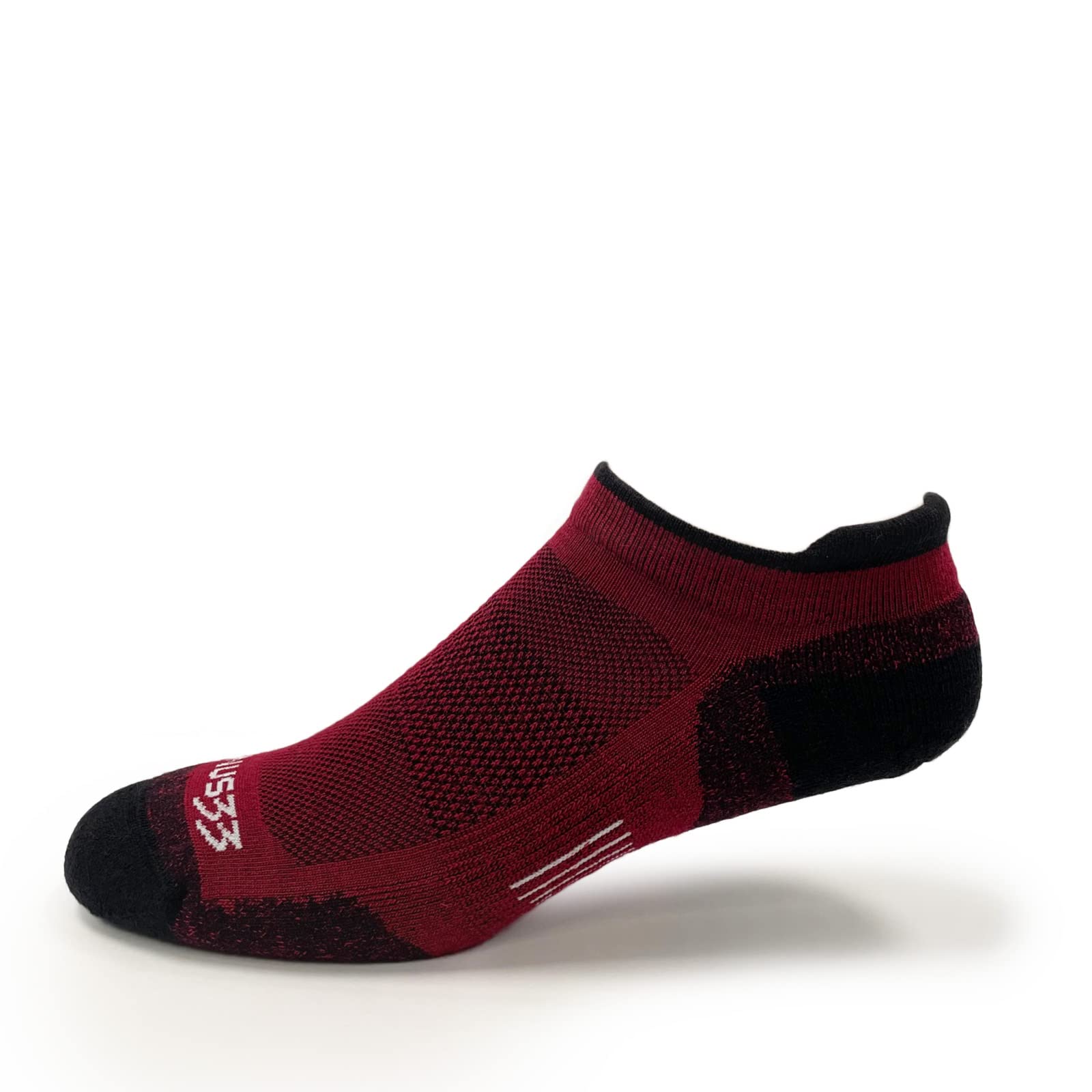 USA Made - Micro Cushion No Show Tab Socks - Running Socks - Merino Wool - Mountain Heritage
