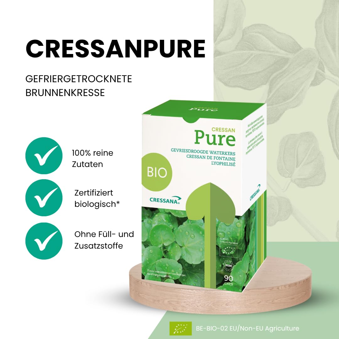CressanPure – 60 Kapseln – Bio-Detox und Immunsystem-Unterstützung – Fördert Natürliche Reinigung, Steigert Energie & Vitalität, Vegan und Chemiefrei