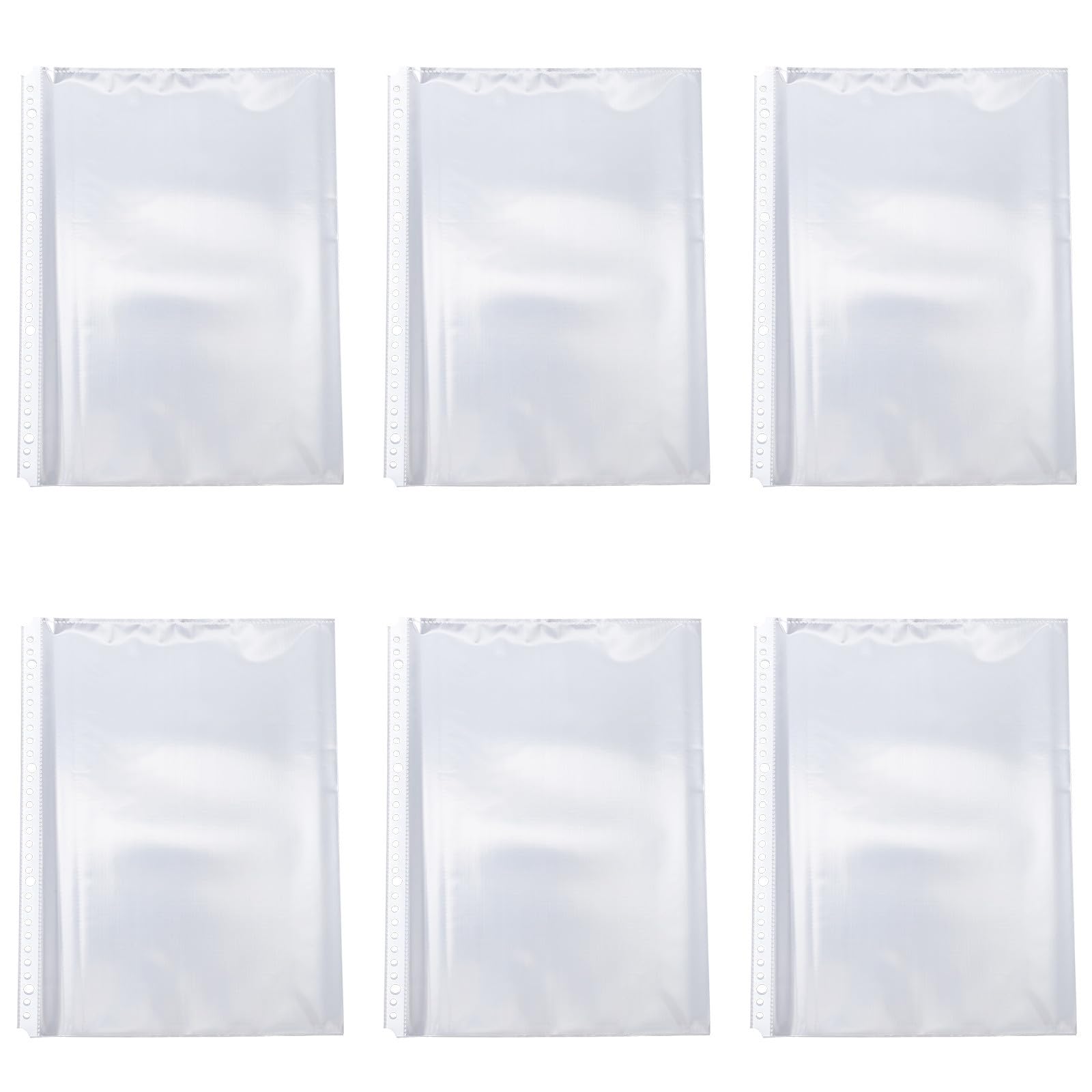 Artibetter Pochettes Transparentes Protège-documents en Plastique Lot de 100 pour Classeur A4 à 30 Trous pour L'école Travail