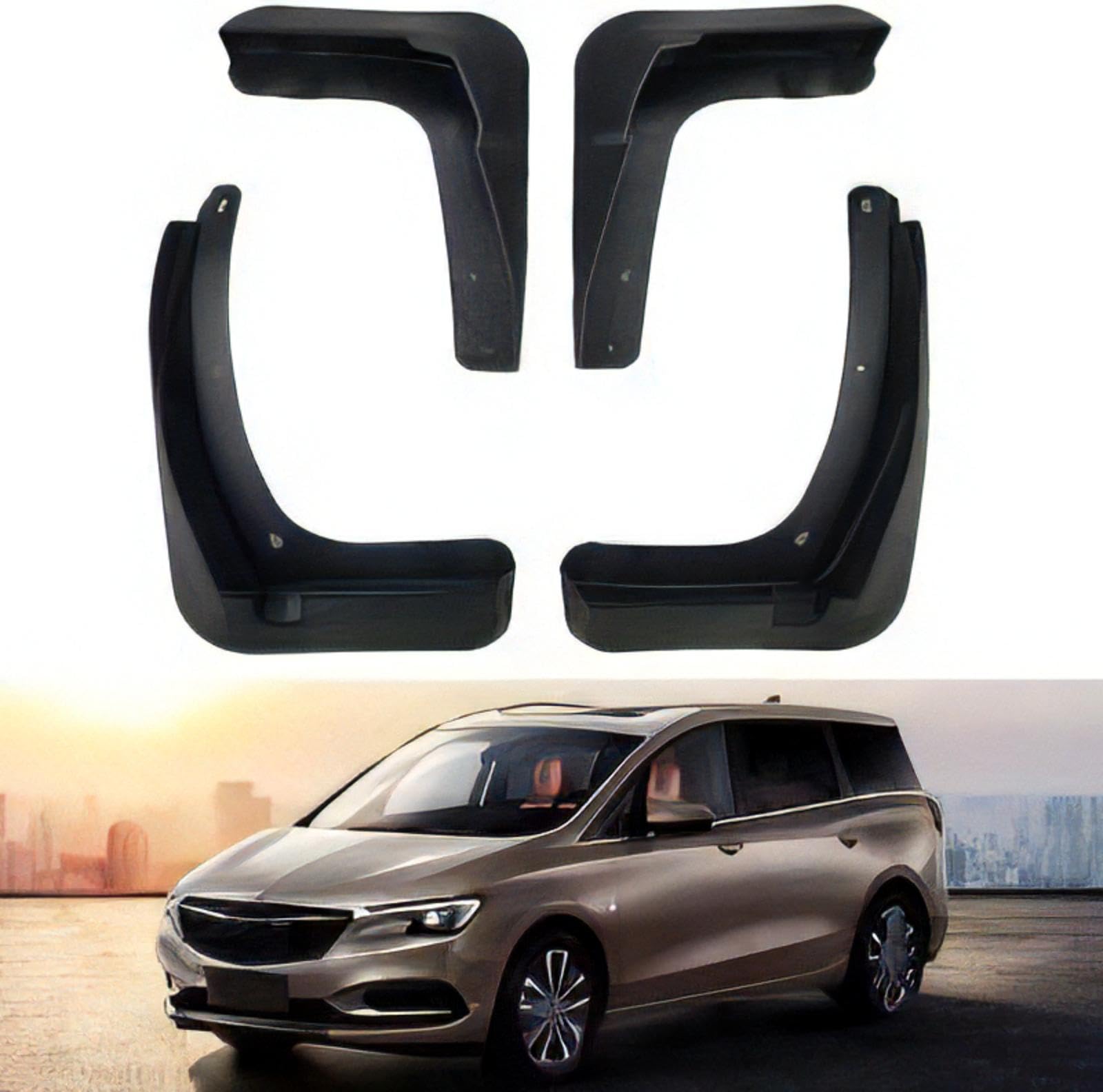 Ailes pour Buick GL6 2018-2019 avec kit de fixation, garde-boue auto avant arrière