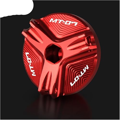 Powersports - Tapones de gas para Yamaha y HA MT-07 FZ-07 MT07 FZ07 2014-2019 2018 2017 Accesorios de aluminio CNC Tapa de aceite de motor de