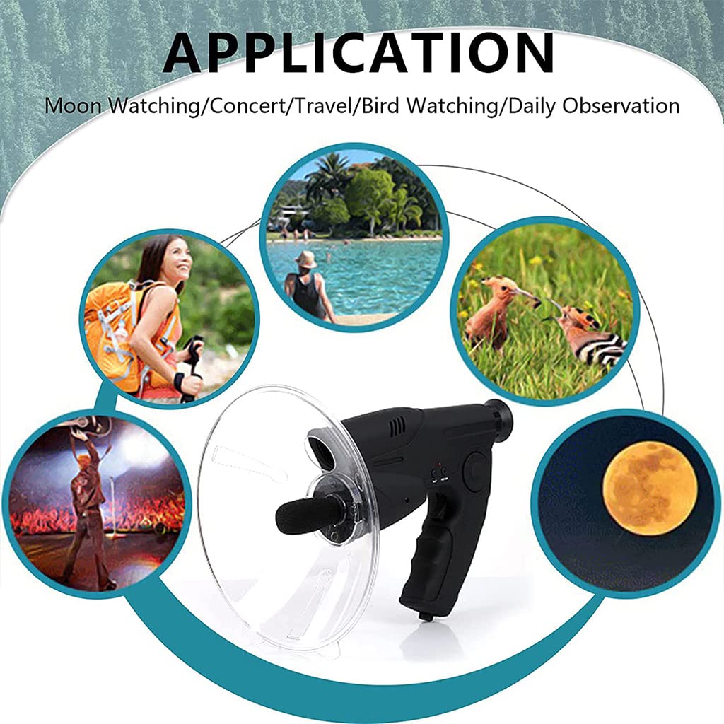 Aazon.co: Outdoor Bird Listening Device - Bionic Ear - Parabolic Icrophone - Long Range