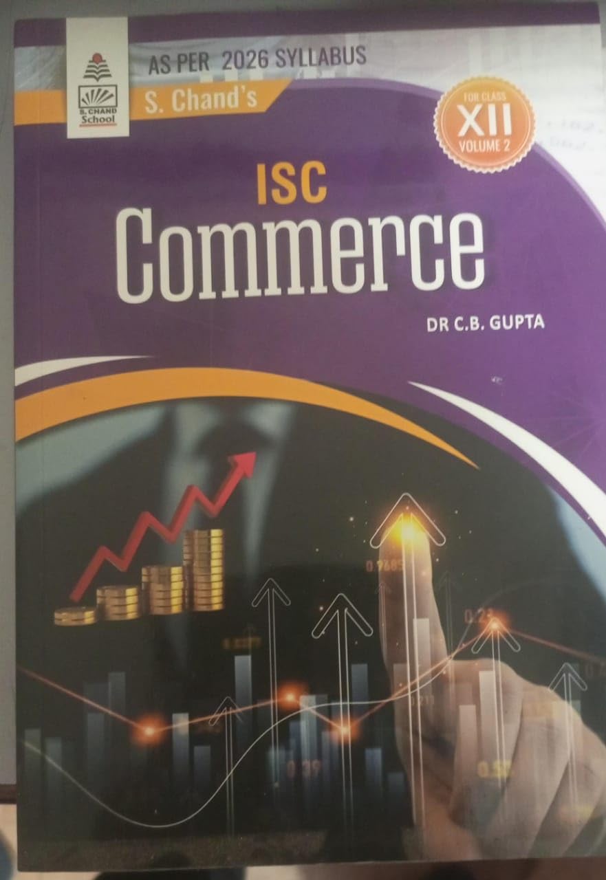 S Chand Isc Commerce Class XII Volume 2 Paperback – 3 September 2024