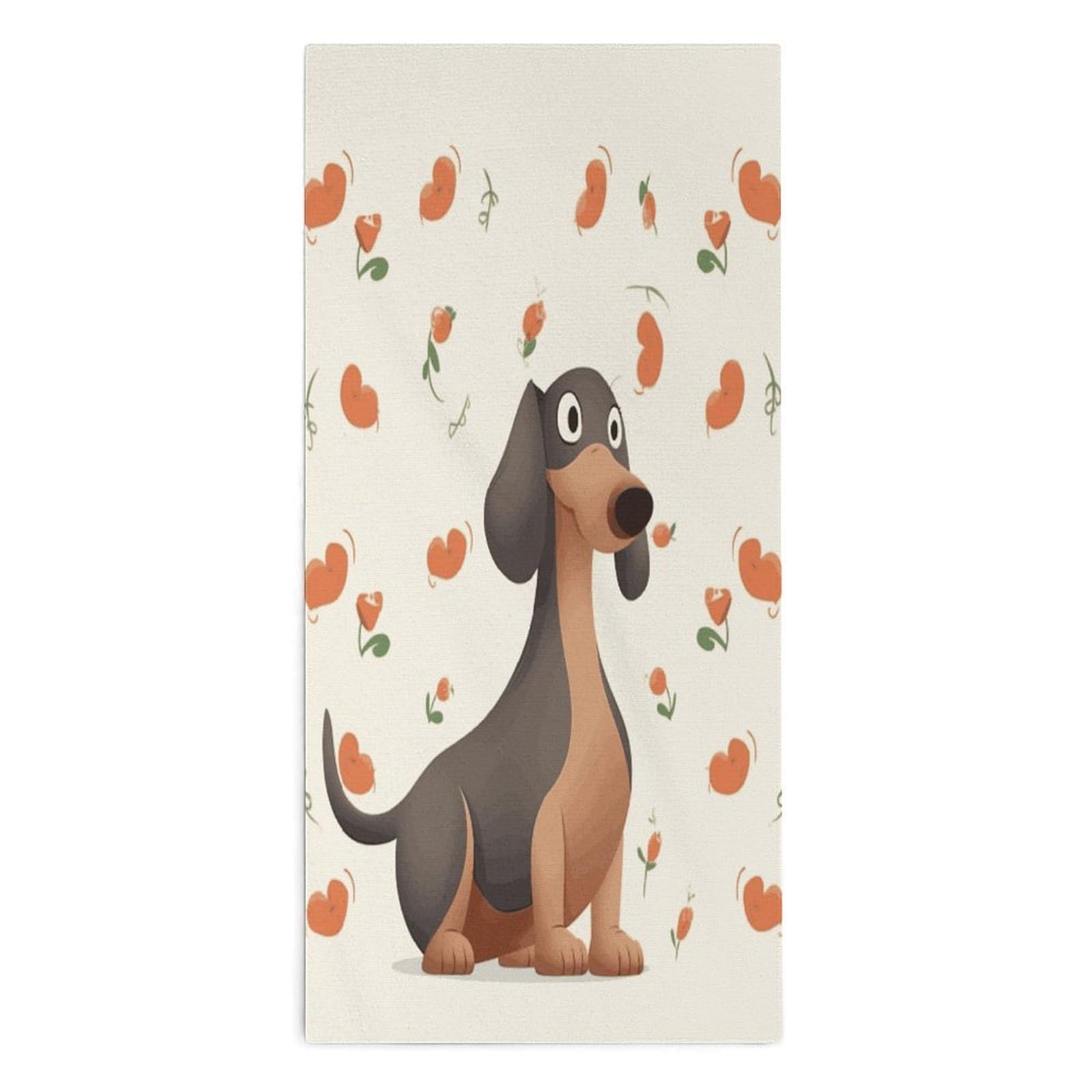 Btcowzrv Style I Love My Dog Dachshunds Bath Towel Beach Towels Shower Towel