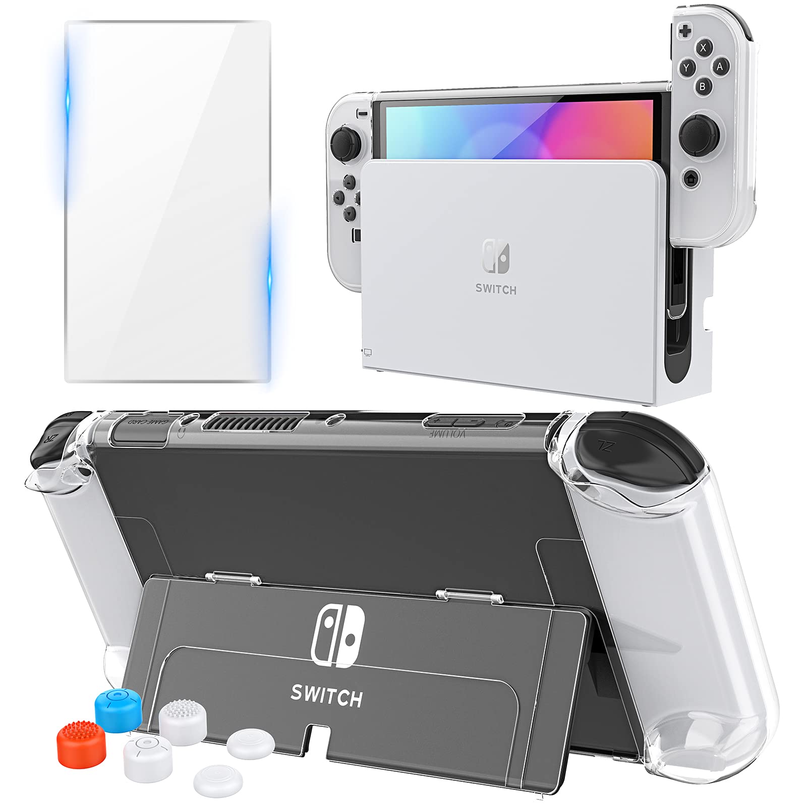 Buy HEYSTOP Switch OLED Case for Nintendo Switch OLED Cover 3 in 1