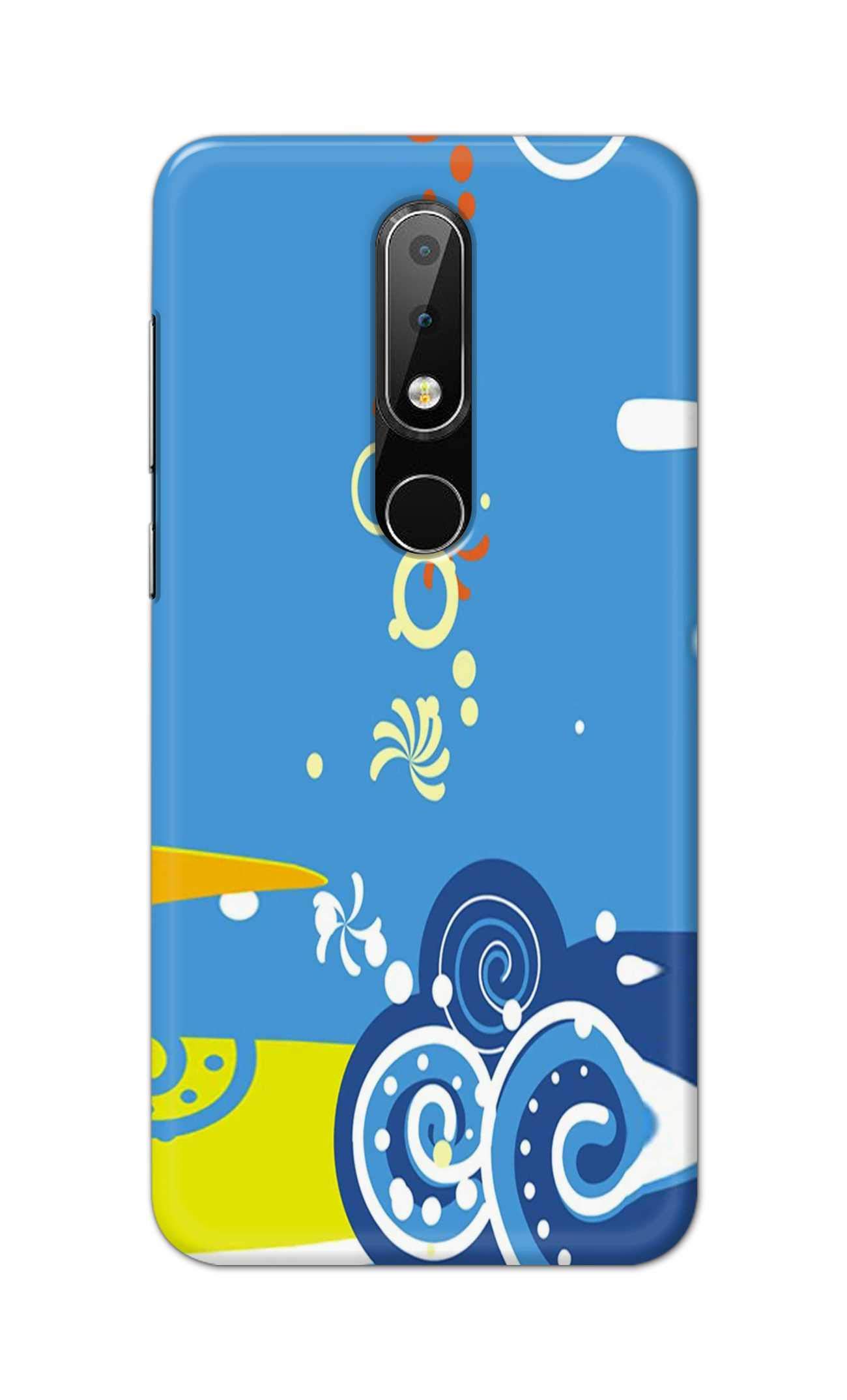 PradhCases Creative Grunge with Nice Elements Hard Printed Designer Case for Nokia 6.1 Plus Back Cover MSP1682