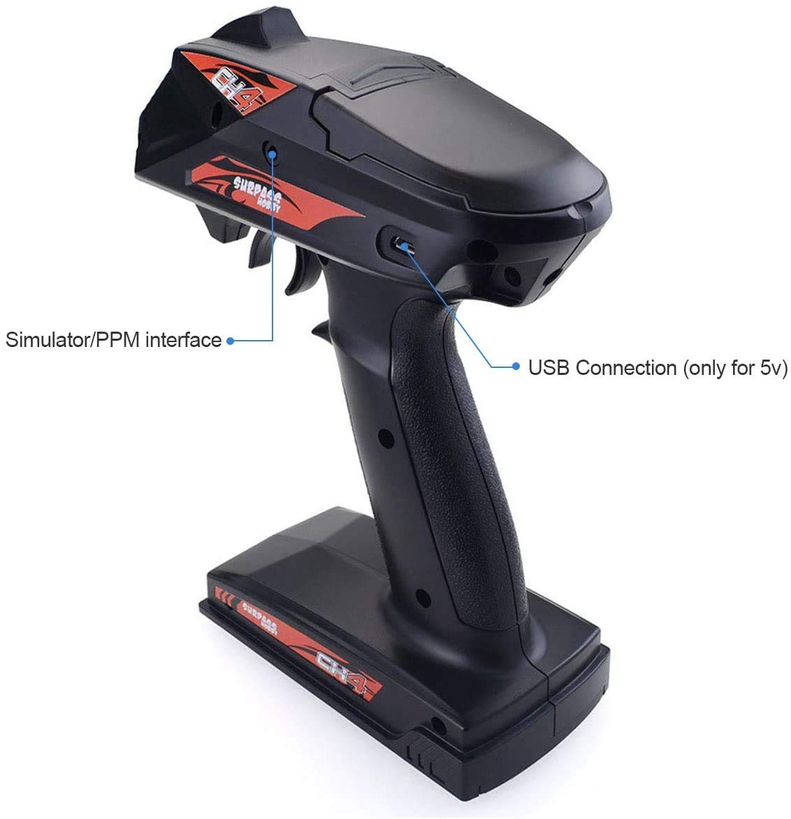 DollaTek 2.4G RC Car Controller 4 Channel Digital Radio Remote