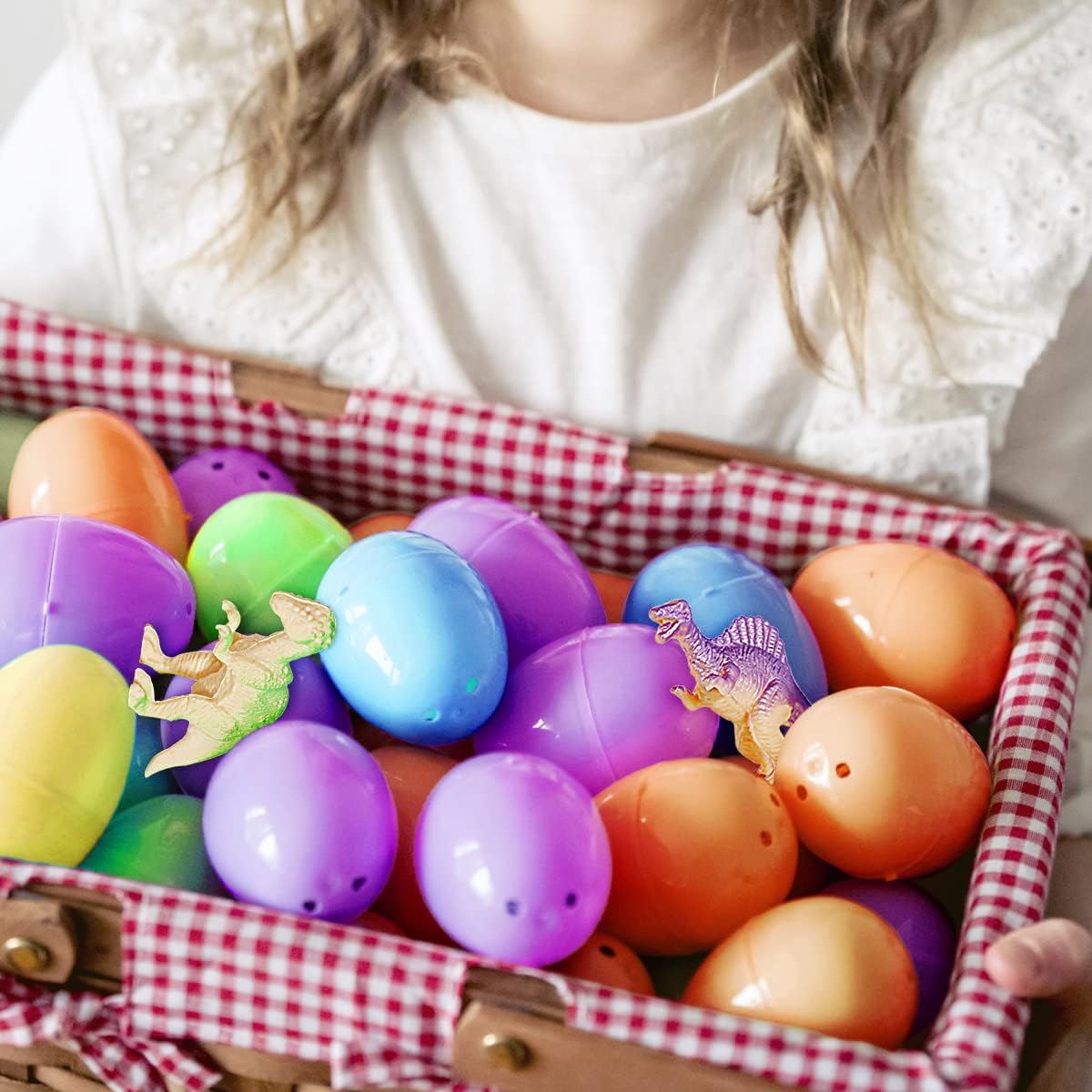 12 Pack Easter Eggs Fillers with Dinosaur Toys, Easter Eggs Prefilled with Mini Dinosaurs, Dinosaur Figures Easter Eggs for Kids Easter Gifts, Egg Hunts, Easter Basket Stuffers, Party Favors (#A) - Image 9