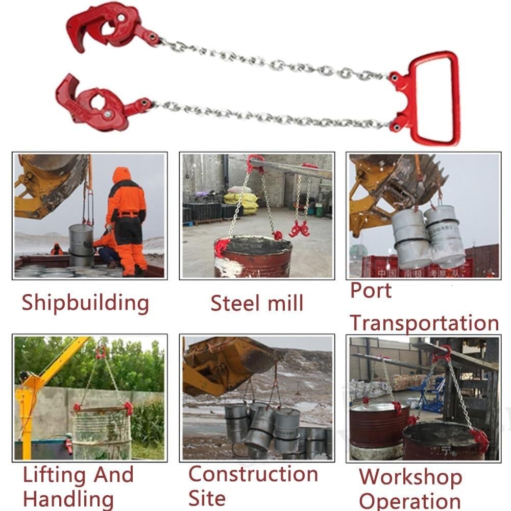 Podnośnik Płyty Podnośnika Pionowego z pierścieniem podnoszącym dla drutu Lid Clamp Heavy Duty Drum Handling Clamp