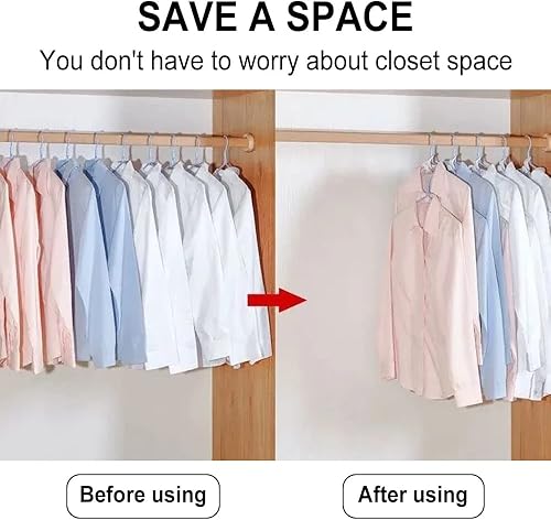 Miniatura 3 de Ganchos de conector para colgar ropa 80 ganchos resistentes para colgar en cascada grosor de 20 libras ahorro de espacio ganchos extensores para