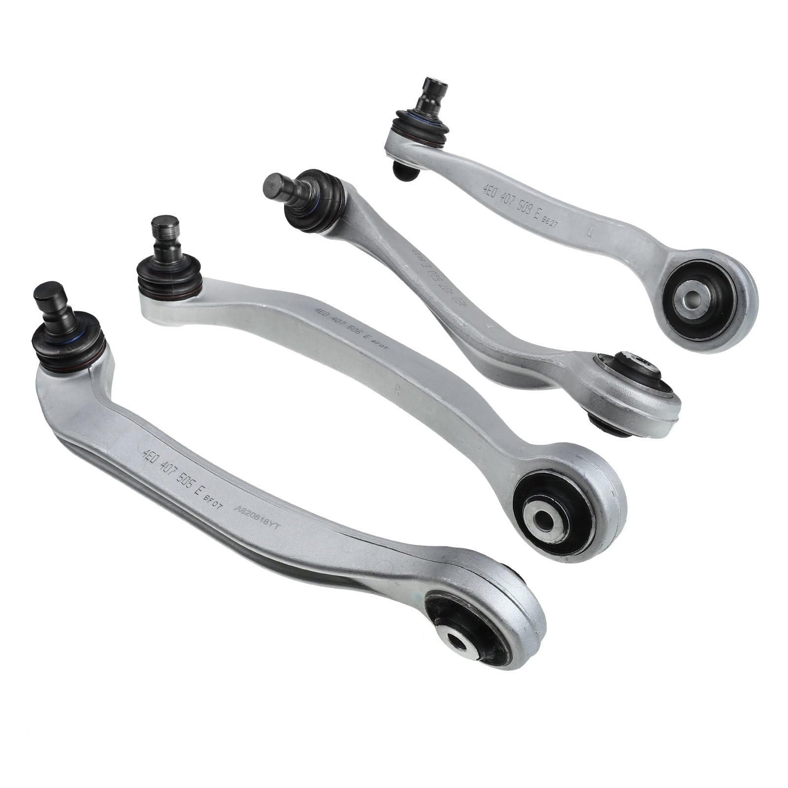 Frankberg 4x Querlenker Satz Vorderachse Links Rechts Kompatibel mit A6 4F2 A6 Avant 4F5 A8 4E2 4E8 P.h.a.e.t.o.n 3D1 3D2 3D3 3D4 3D6 3D7 3D8 3D9 Replace# 4E0407509K