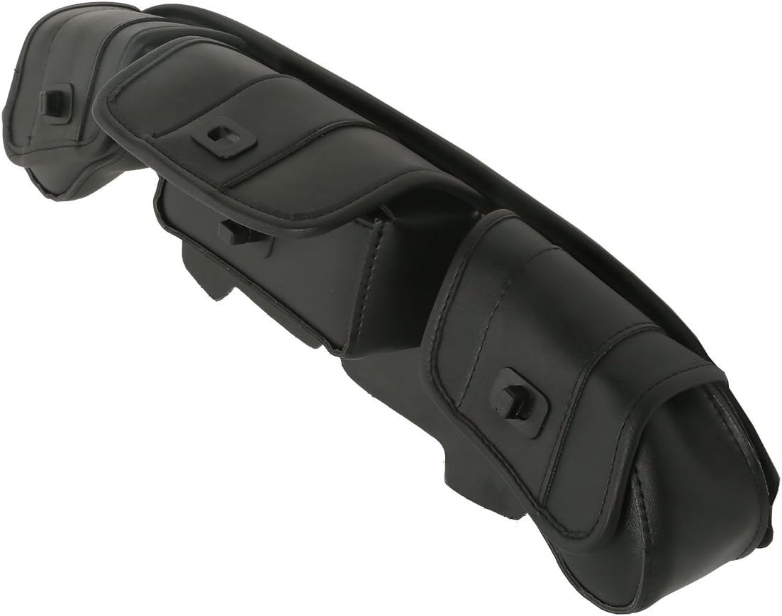 SLMOTO Motorcycle Windshield Saddle 3 Pouch Bag Fits For Harley Touring Electra Glide Street Glide Tri Glide Ultra Classic 1996-2013 Black