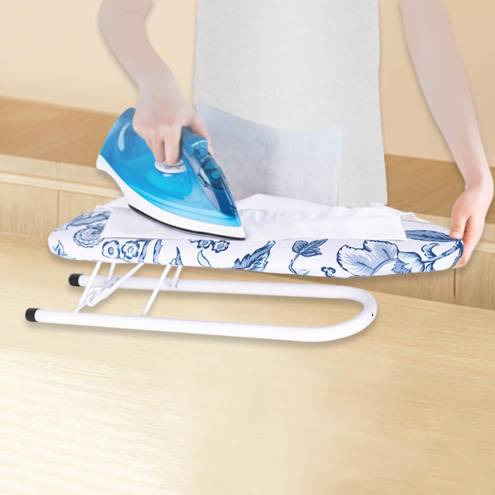 predolo Ärmelbügelbrett Faltbar aus Hochwertigem Carbonstahl Und Baumwollstoff mit Platzsparendem Design Zum Bügeln von Kragen Manschetten Schulterpartien, Style B