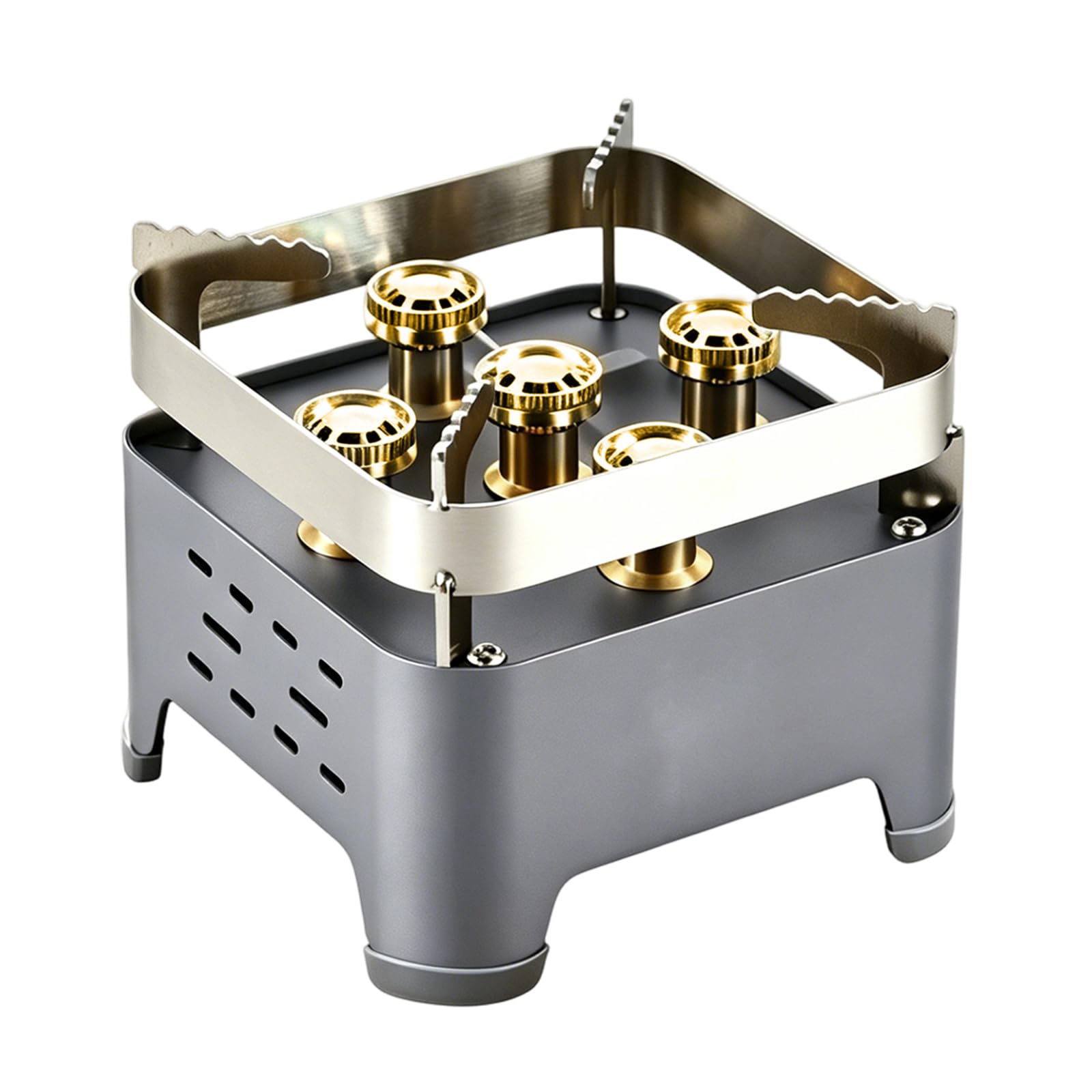 Batterie de cuisine d'extérieur à 5 brûleurs - Réchaud portable - 13,5 x