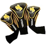 Team Golf NCAA Wyoming Cowboys Contour Golf Club Headcovers (3 Count) Numbered 1, 3, & X, Fits Oversized Drivers, Utility, Rescue & Fairway Clubs, Velour lined for Extra Club Protection
