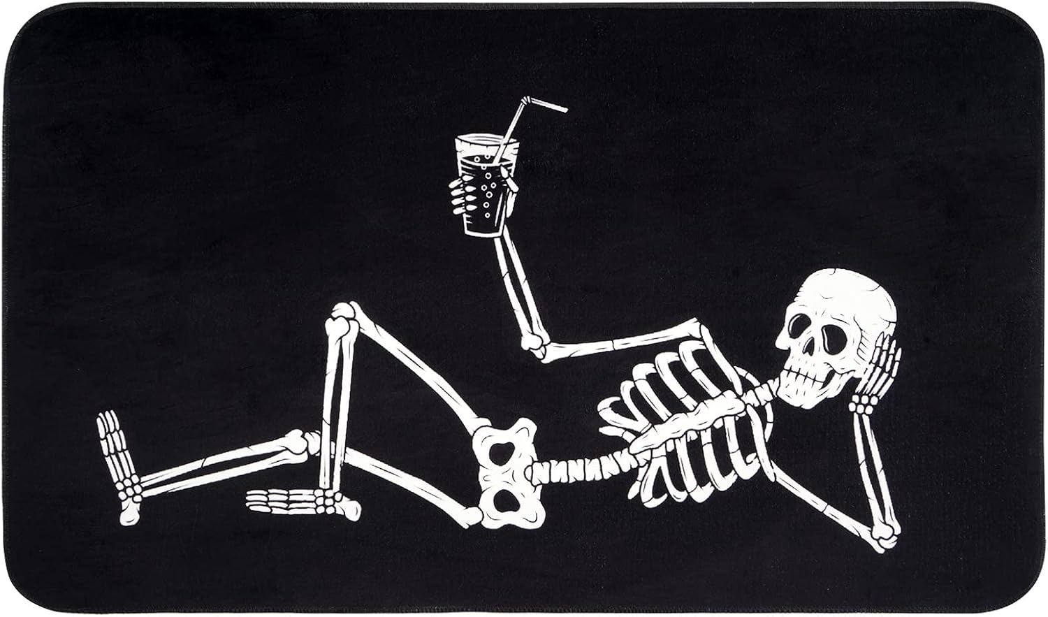 Decorative Halloween Skull Skeleton Indoor Floor Mat