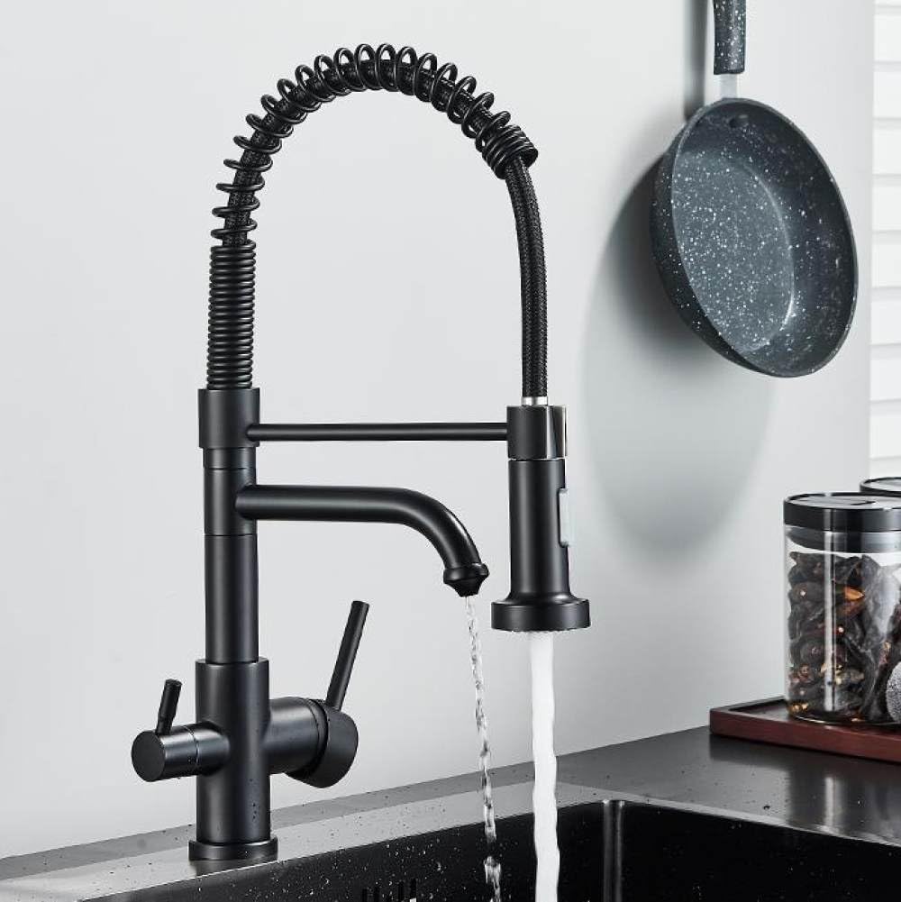 Yjyjy Type A Kitchen Faucet,Kitchen Filter Faucet, Brass Faucet, Water Filter Faucet, Double Drinking Faucet, Sink Mixer Tap