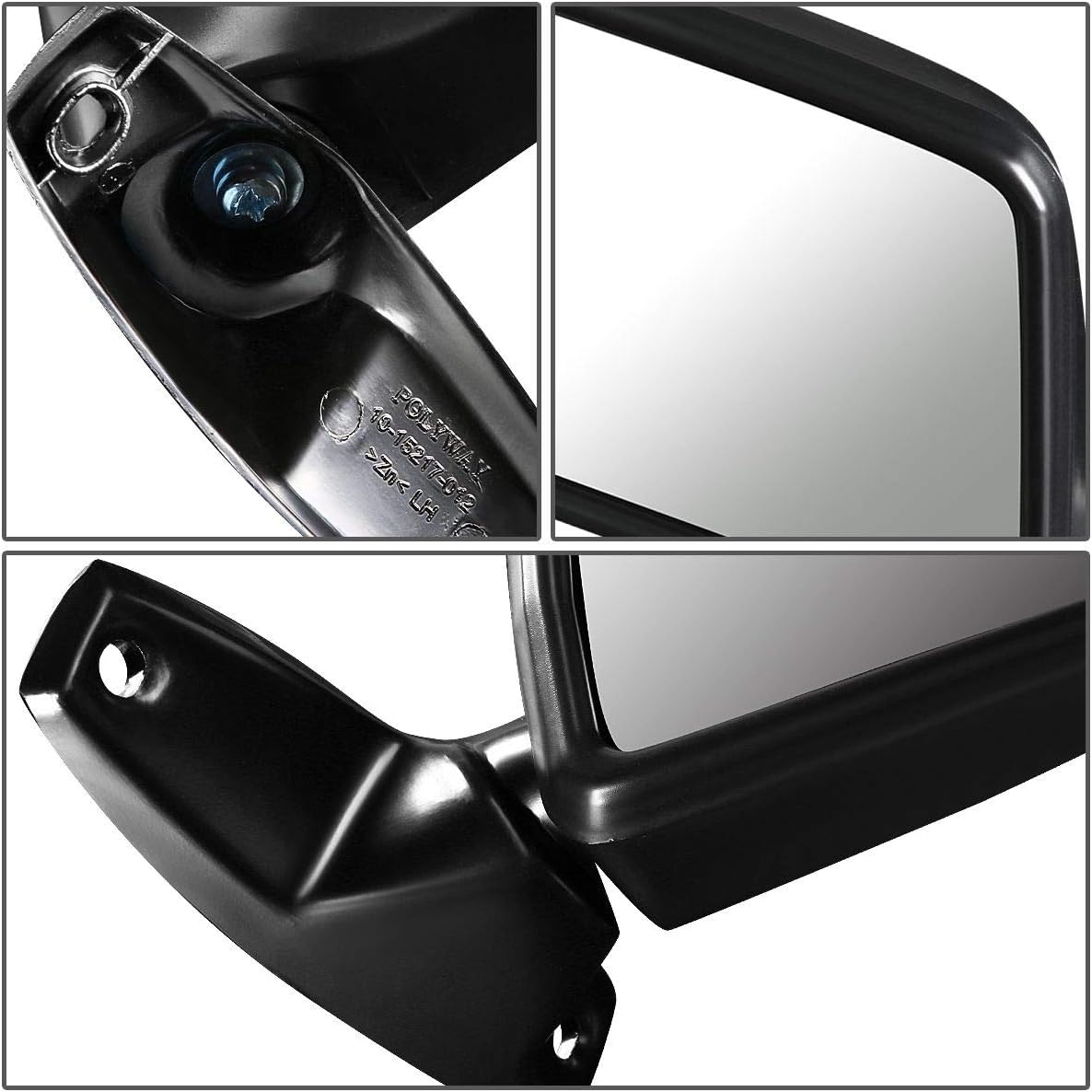 Auto Dynasty FO1320108 FO1321108 Pair OE Style Manual Side View Door Mirror Compatible with Ford Ranger Bronco II 83-92