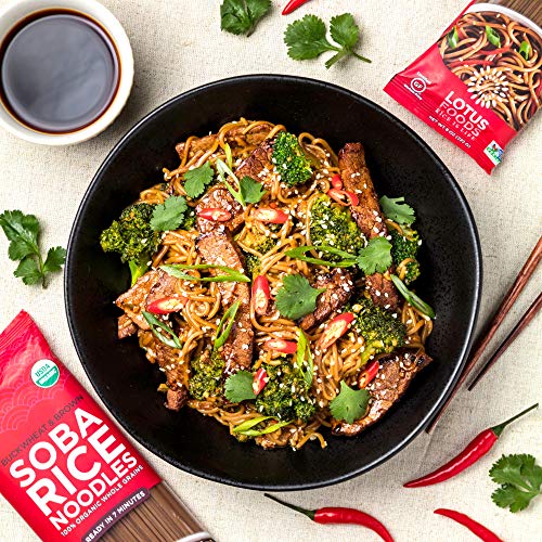Lotus Foods Organic Buckwheat & Brown Soba Rice Noodles, 8 Ounce (Pack of 8) - Thumbnail 2