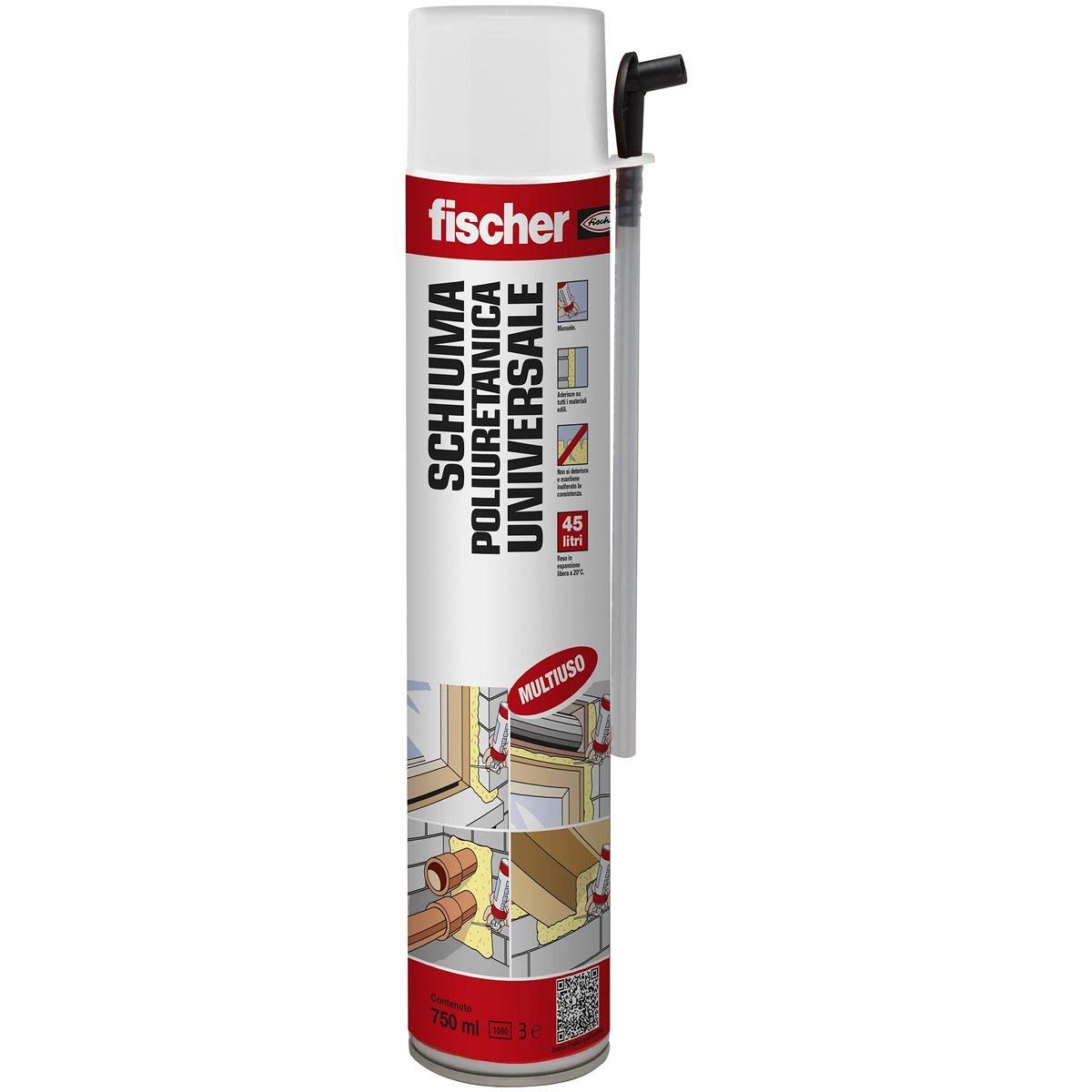10 PZ SCHIUMA POLIURETANICA UNIVERSALE MULTIUSO 45 LT