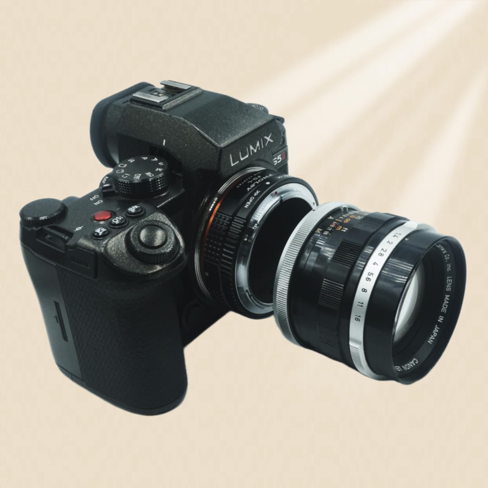 PHOLSY Adaptador de Objetivos FD a LL con Palanca de Apertura para Lente Canon FD FL y Cuerpo de Cámara Leica L Montura para Leica SL2, SL2-S, CL, TL2, Lumix S5, S1, BS1H, Sigma fp, fp L, FD-Leica L