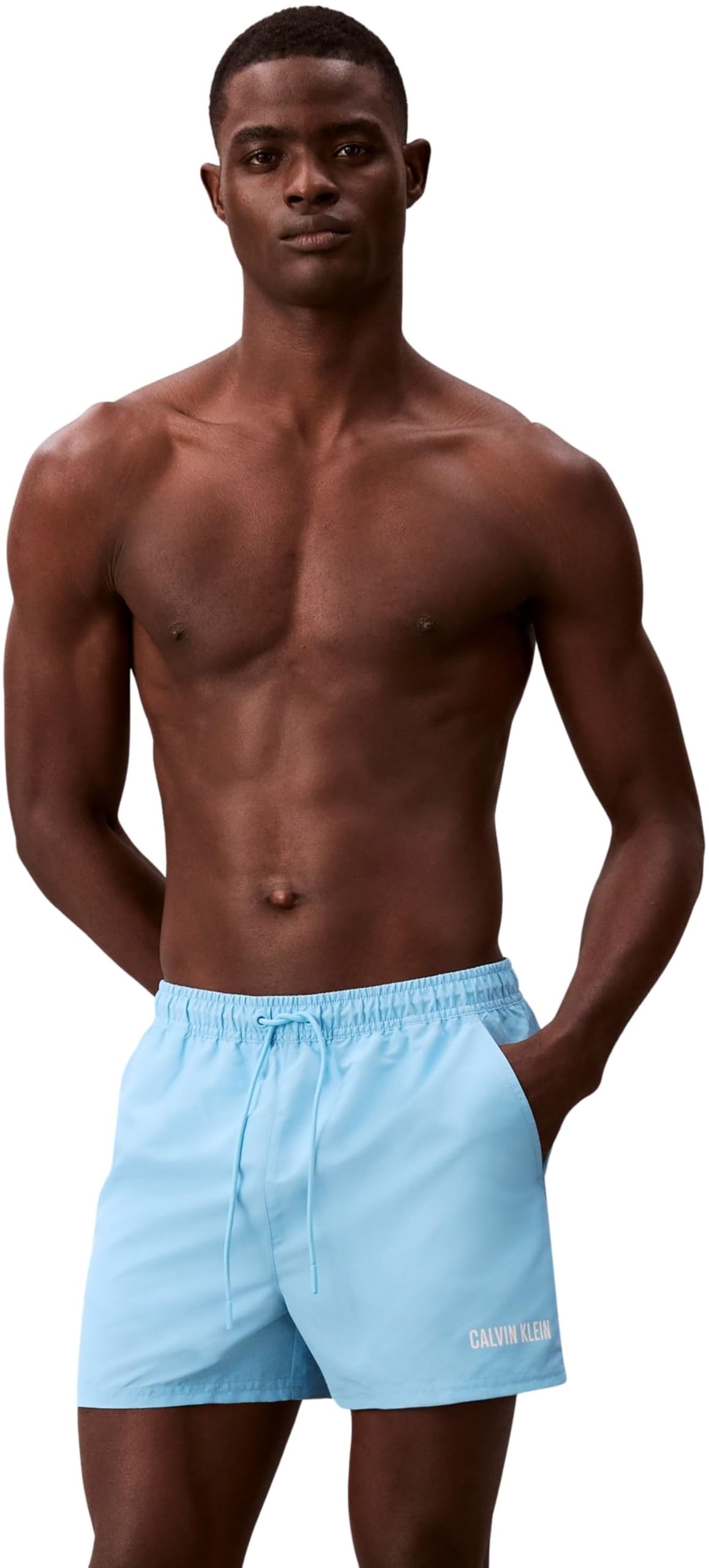 Calvin Klein Short Drawstring Lv00n61048 Pantalones de natación Hombre (Pack de 1)