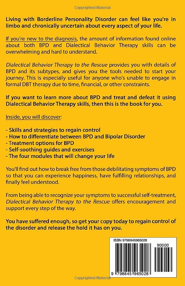 Image of Dialectical Behavior Therapy to the Rescue: Tackle Your Borderline Personality Disorder Using DBT Skills