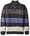 U.S. Polo Assn. Men's All Over Striped Mohair-like1/4 Zip