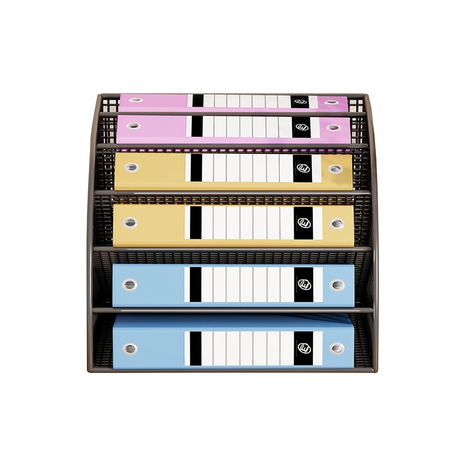 JOUFNING Desktop File Organizer Folder, Office Desk Storage Cabinet Workstation, Document Compartments Organization Boxes, Data File Cabinet Office Box Shelf