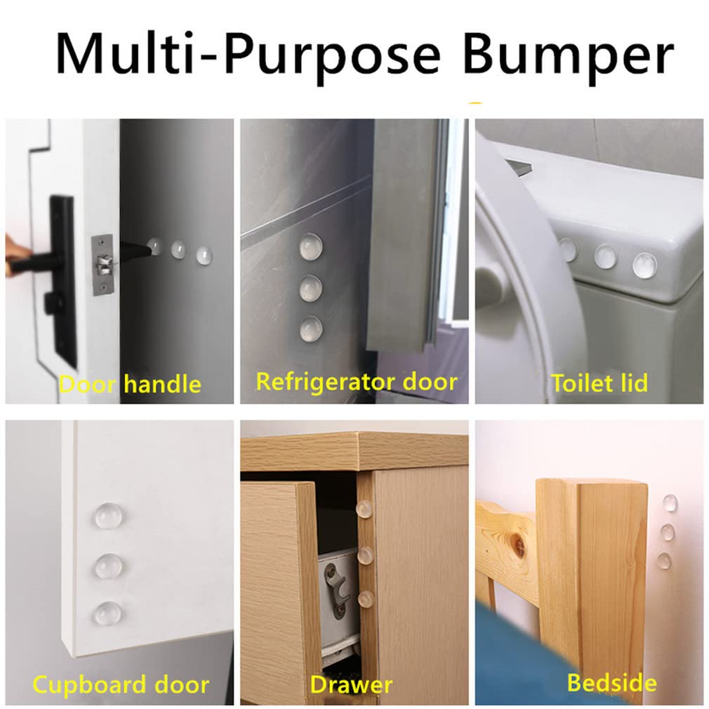 FDSHIP Round Adhesive Silicone Bumper Door Cabinet Drawer Safety Stopper Mute Buffer (3x8 mm, Clear) -Set of 100 Pieces, 1 Sheet — Amazon image 7