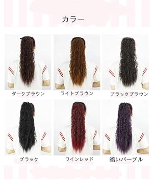 パープル ポニーテールウィッグ ロング ポニーテール ロング ウィッグ エクステ カール グラデーション