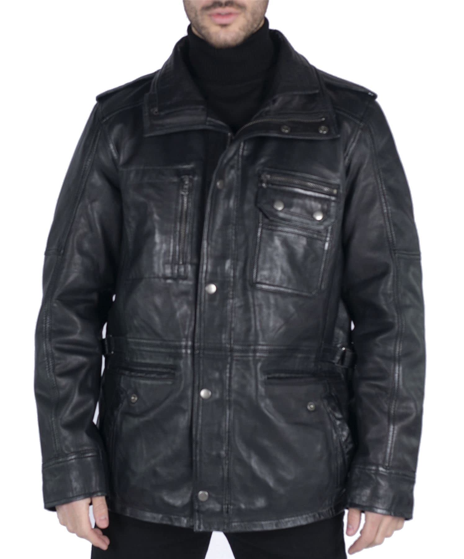 TruClothing Parka Jacket TruClothing Parka Jacket 3/4 Length Leather Coat