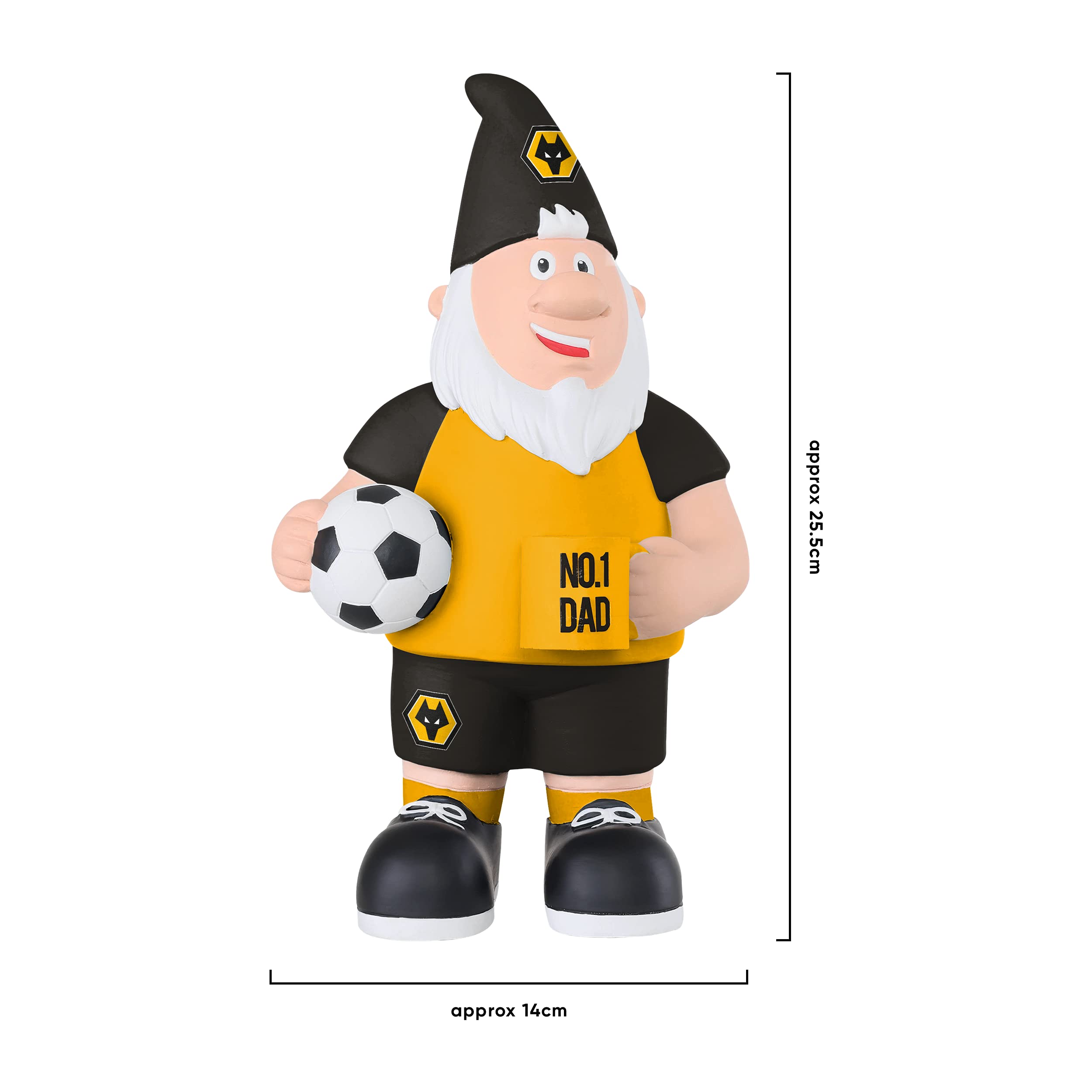FOCO Officially Licensed Wolverhampton Wanderers FC Number 1 Dad Gnome - Image 4