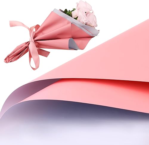 LUTER 20 hojas de papel de regalo de flores, 22.8 x 22.8 pulgadas, papel de regalo de ramo floral de doble cara, papel de embalaje de flores para