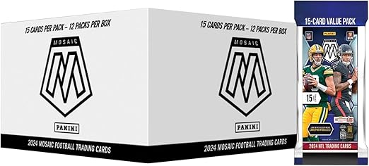2024 Panini Mosaic Football Factory Sealed Cello Fat Pack Box