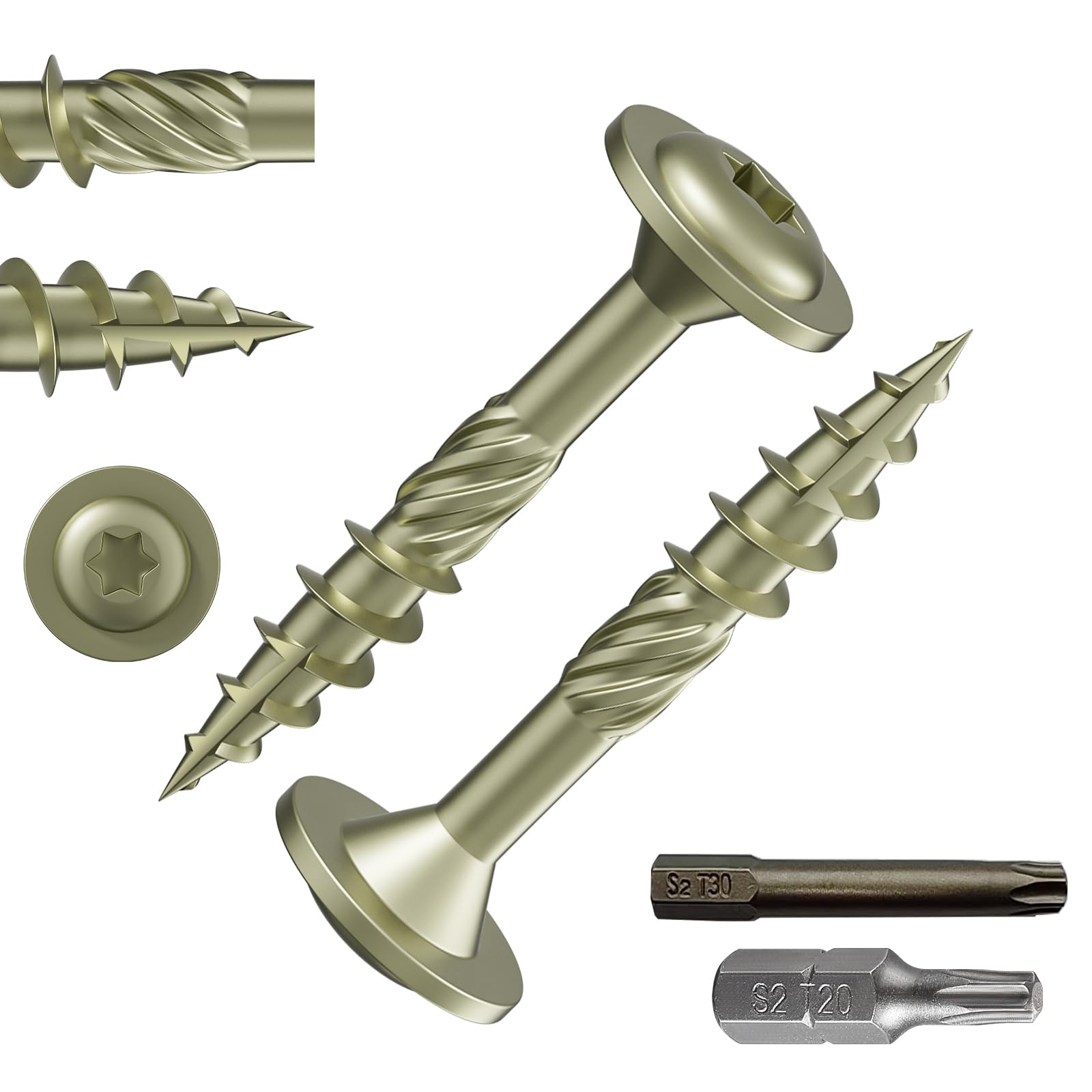 Wensilon Lag Screws - 91PCS Structural Screws -11 Wensilon Lag Screws - 91PCS Structural Screws -11