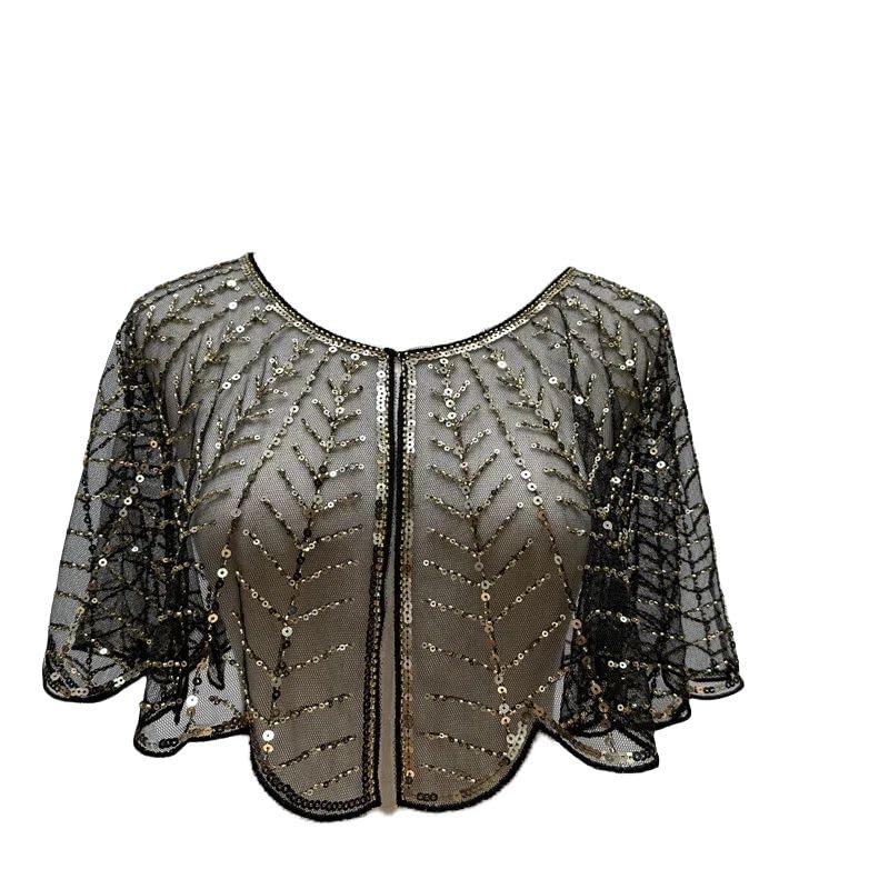 1920s Shawl Evening Shawl Bridal Wrap Handmade Sequin Beaded Shawls And Wraps For Evening Dresses Wedding Party Etc