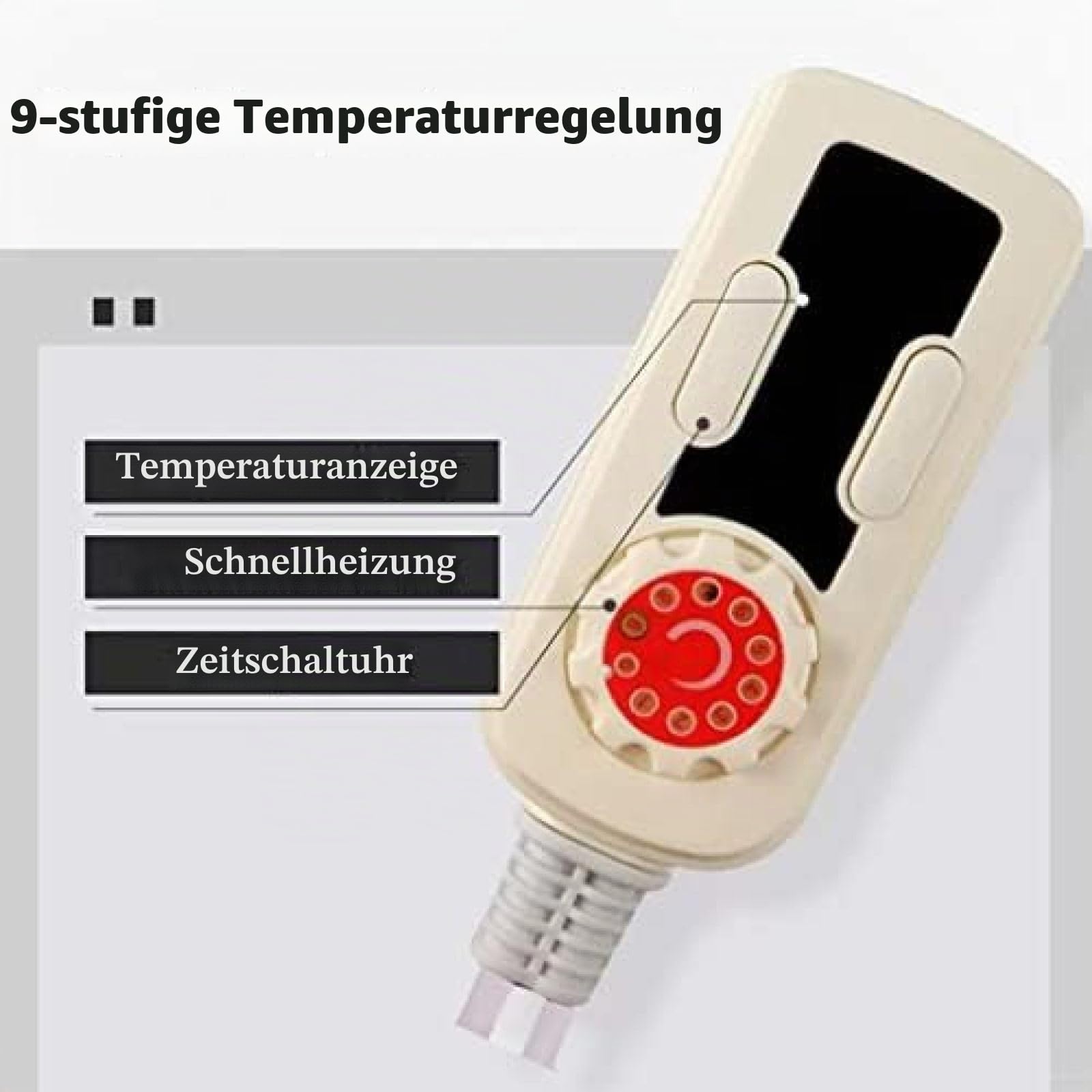 Beheiztes Sitzkissen, Bürostuhl-Heizkissen mit Rutschfester Basis. Mit Netzteil. Heizkissen für Zuhause, Bürostuhl, 4 Farben, A1, 50 x 110 cm / 19,68 x 43,3 Zoll