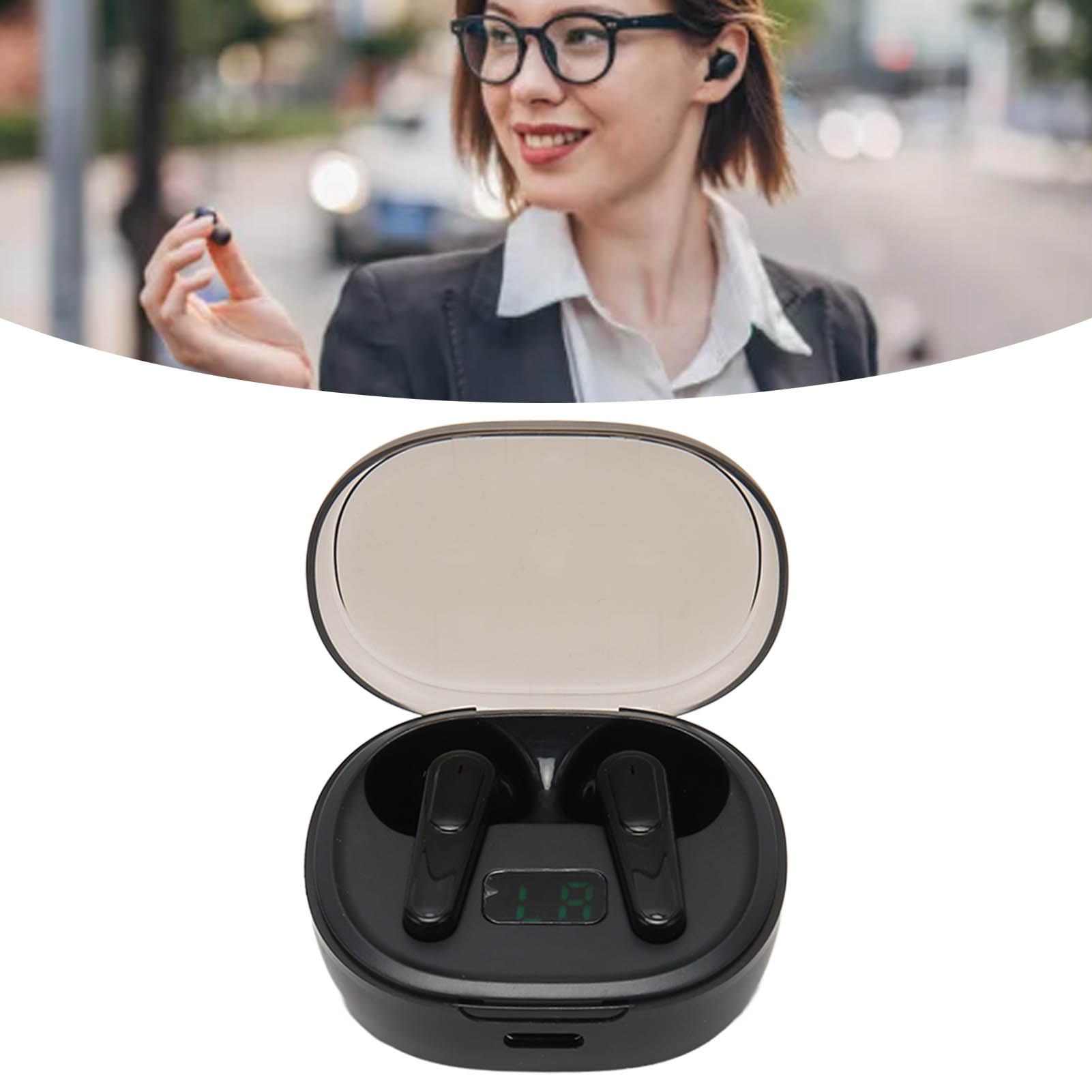 Auricolare Bluetooth V5.3 - Cuffie Con Custodia Ricarica 100h Autonomia Cancellazione 889003 - Foto 3