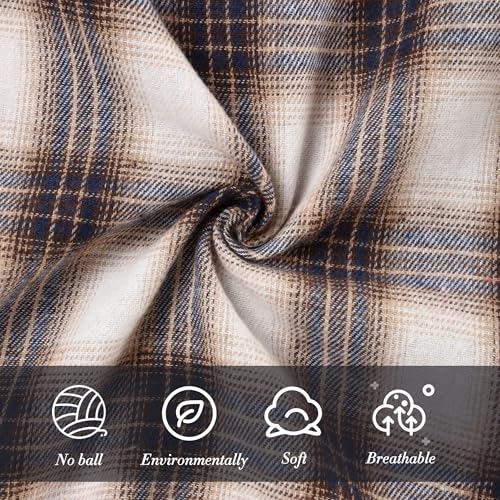 Image of Fuermos Toddler Baby Boys Clothes Flannel Lattice Button Down Hooded Tops +Pants Boys Fall Winter Outfits