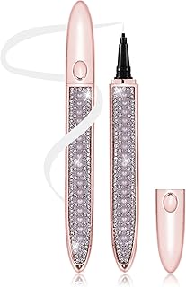 Clear Lash Glue Pen Latex-Free Suitable for Sensitive Eyes Eyeliner Glue Strong Hold Waterproof Eyelash Glue Pen Eyelash Glue for False Lashes Eyeliner Lash Glue 0.353oz(1pcs, Clear)