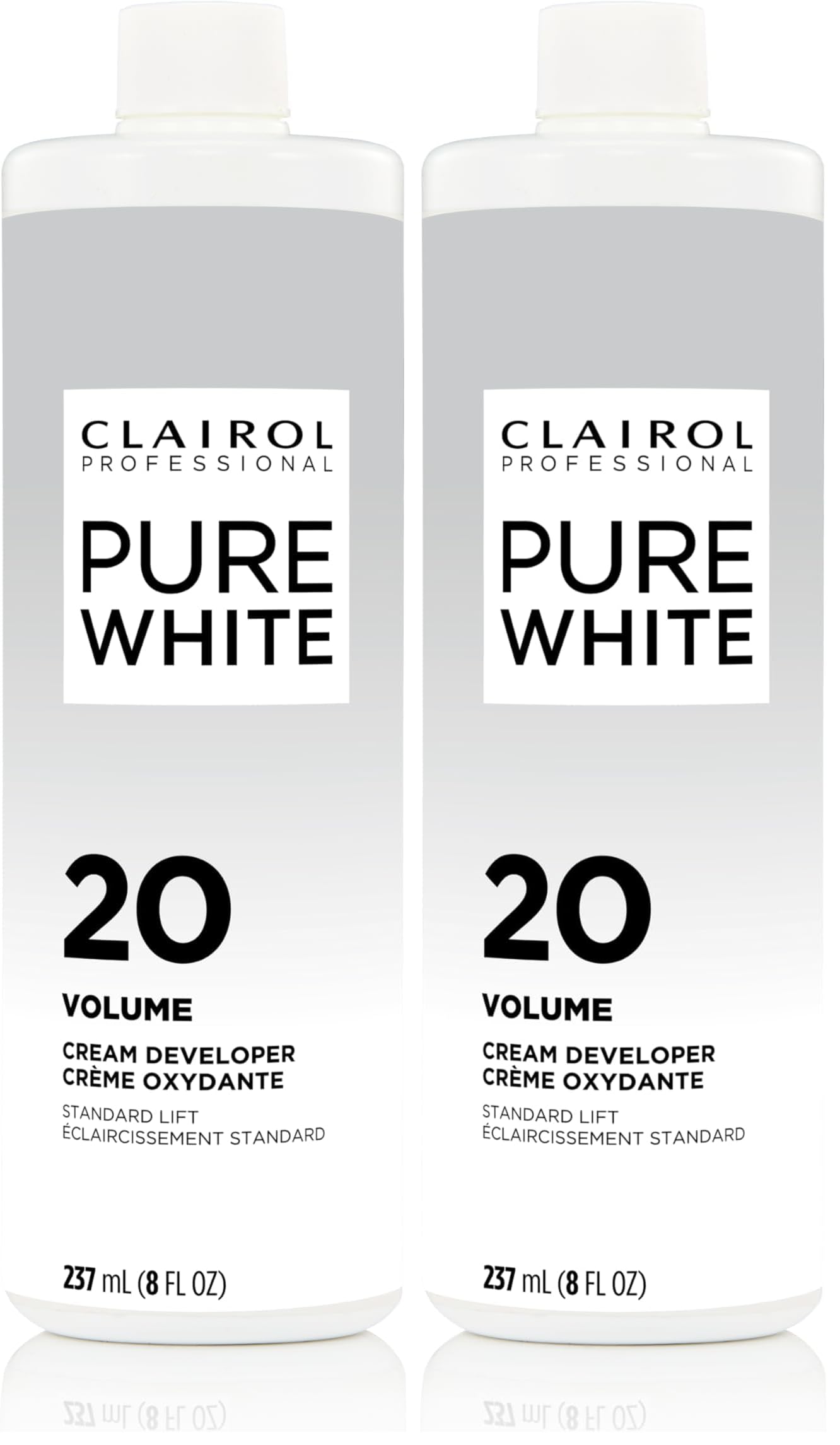 Clairoxide Pure White 20 Volume Creme Developer, 8 Fl Oz (Pack of 2)