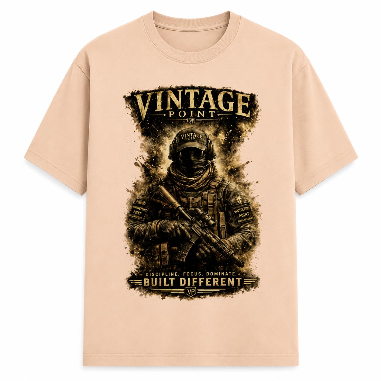 Vintage Point Tactical Graphic T-Shirt 100% Cotton Unisex T-Shirt-picture-15