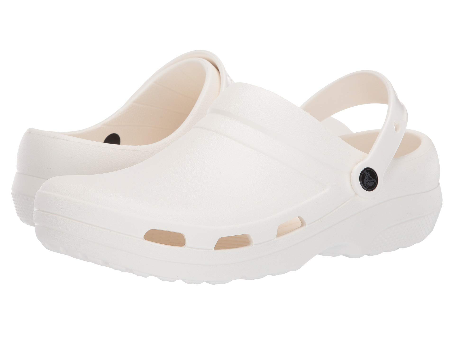 Crocs womens Men's and Women's Specialist Ii Vent | Work Shoes Clog, White, 7 Women 5 Men US