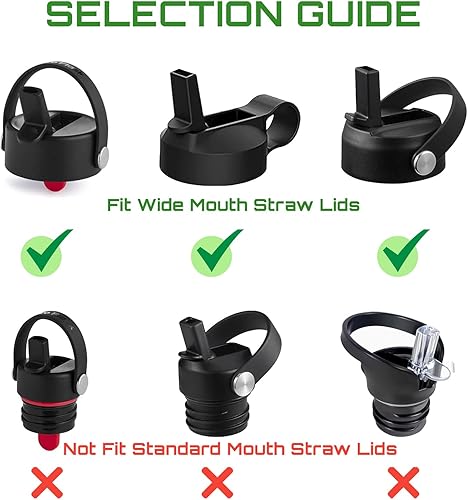 Miniatura 2 de Hydroflask - Pajitas de repuesto para Hydroflask de 32 onzas, 40 onzas, 64 onzas (3 popotes Hydroflask)