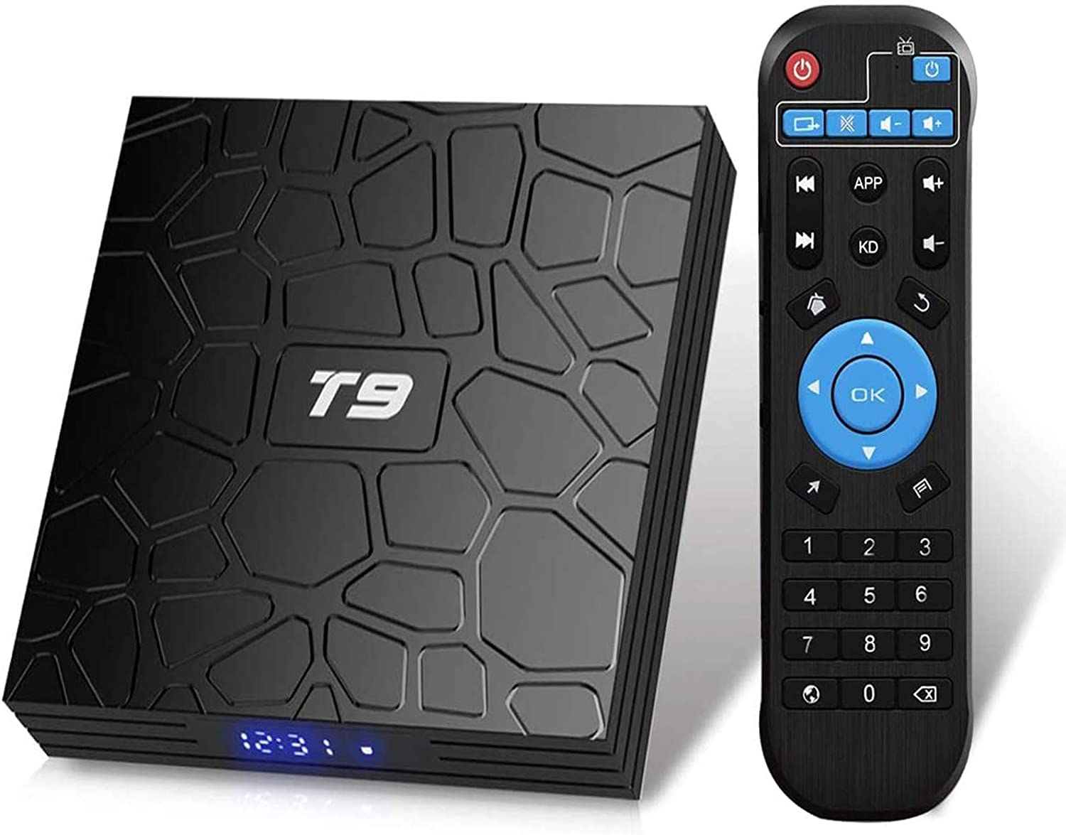 Android 10.0 TV Box, Set Top Box 4 GB RAM 64 GB Rom, RK3318 64 Bit Arm Cortex-A53 @ Fino A 1,5 GHz Supporta 2.4G 5G Dual Wifi/8K/BT 5.0/3D/USB 2.0/H.265 Smart TV Box,4gb+64gb