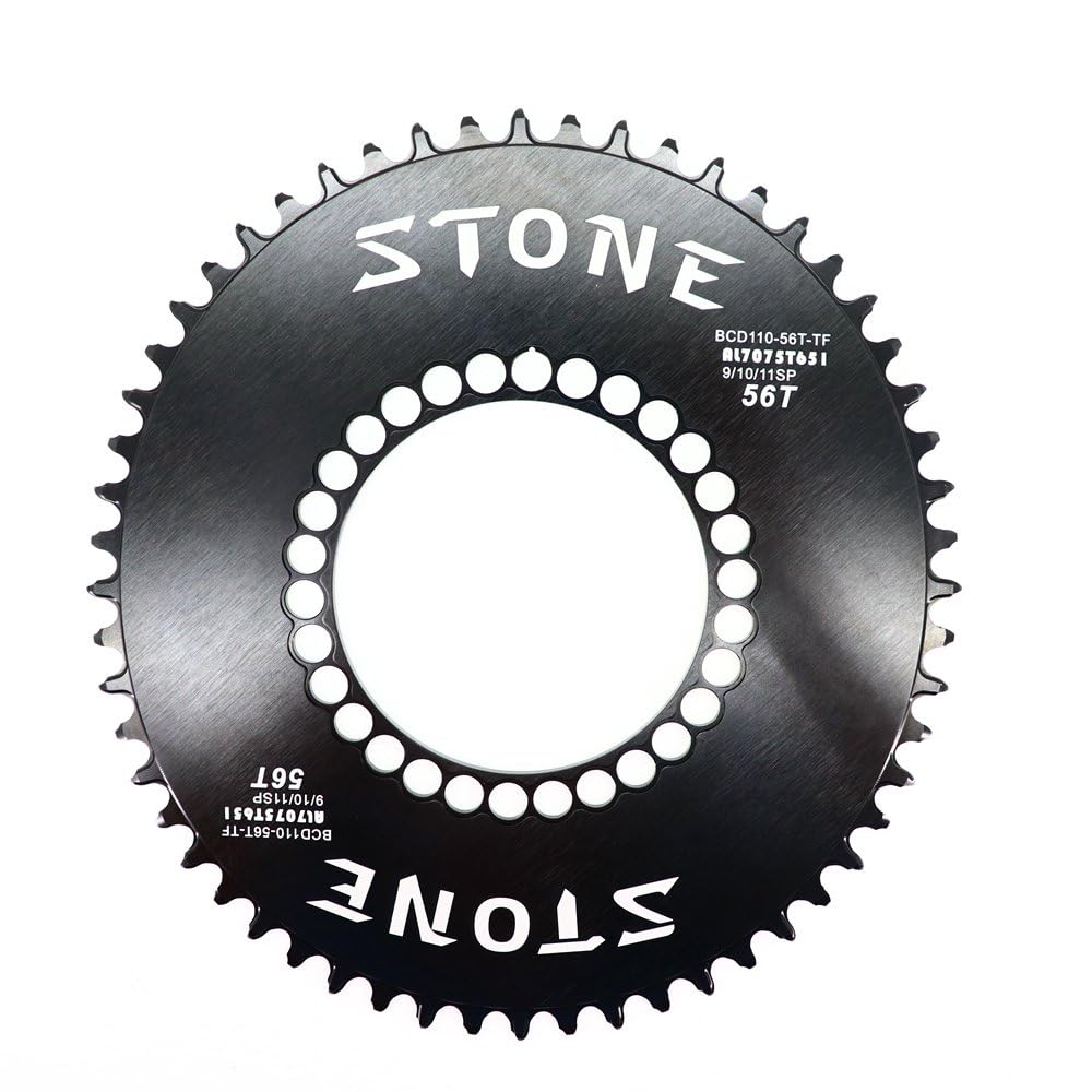 Platos para Bicicletas Plato Ovalado 110 BCD Tooth Road Bike Chainwheel 110BCD Unisex