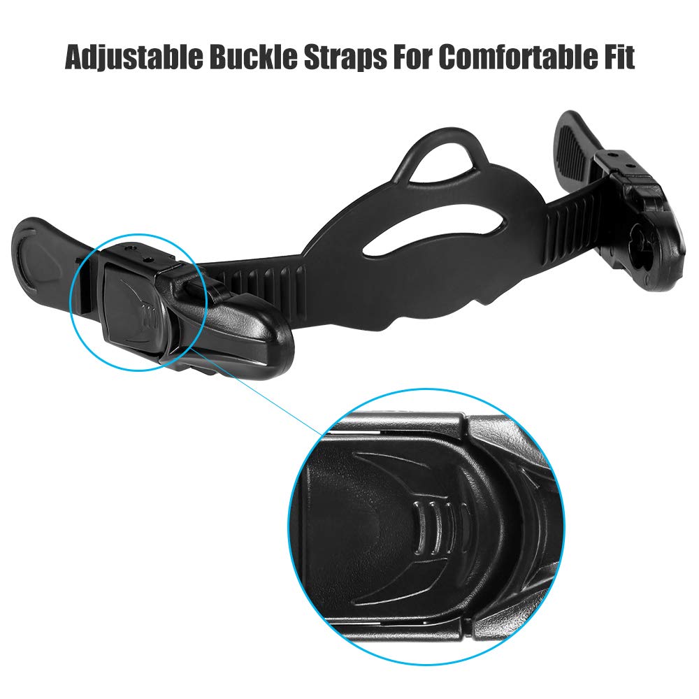 Funien Buckle Strap Fins Strap Universal Adjustable Fins Replacement Buckle Strap for Diving